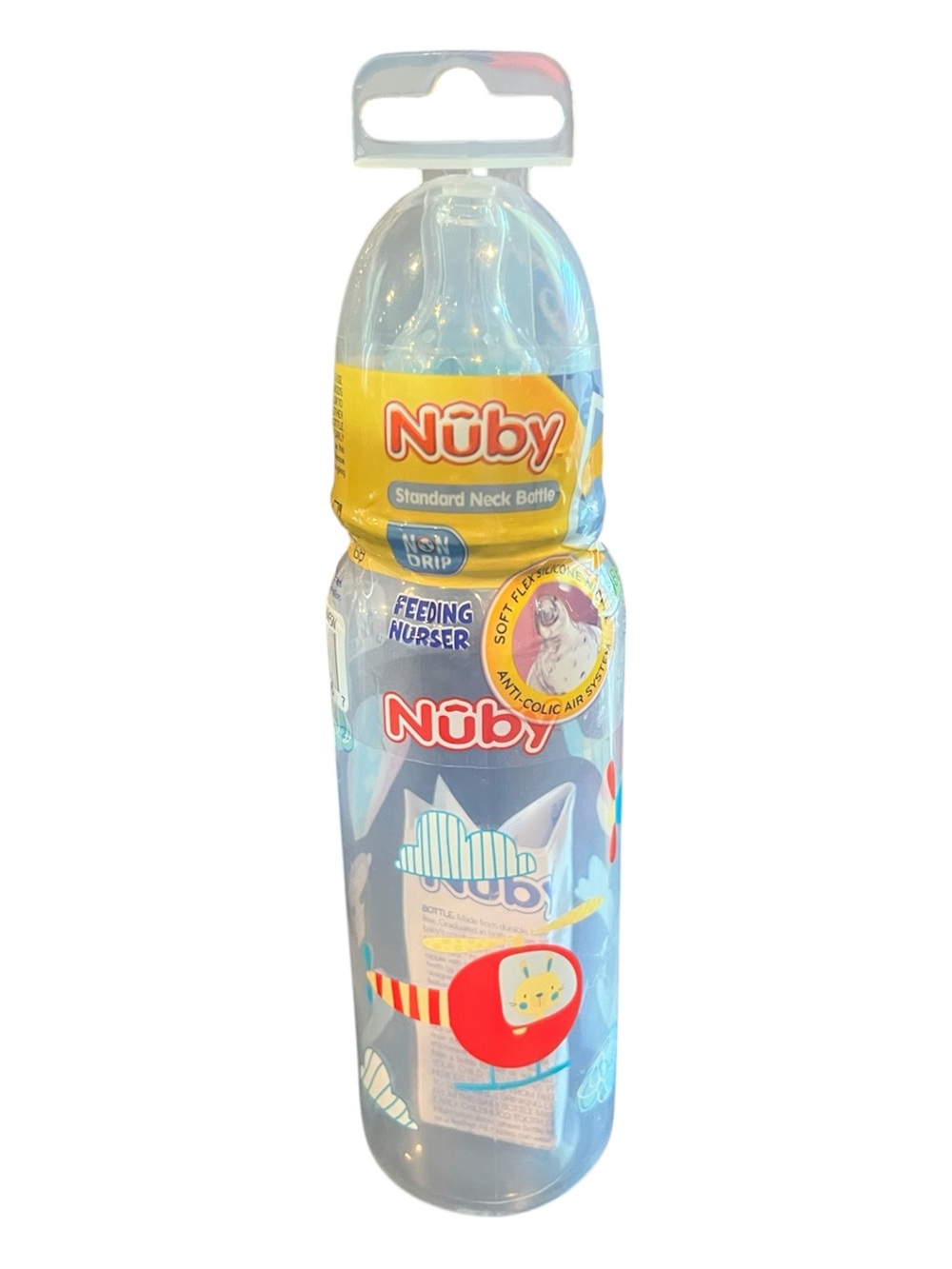 Nûby Blue Standard Neck Feeding Bottle